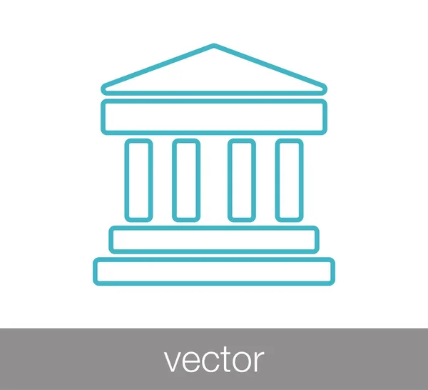 Icono de la Universidad ilustración — Vector de stock