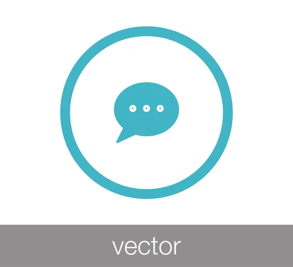 Chattikonen kommentar — Stock vektor