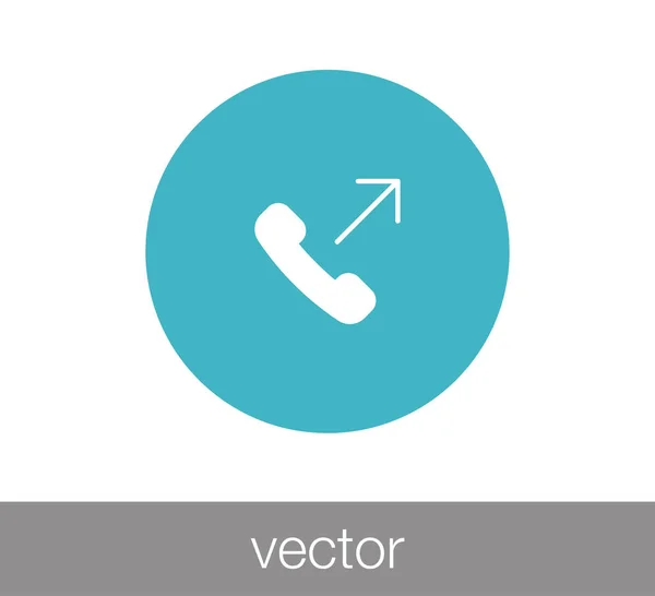 Ícone web telefone — Vetor de Stock