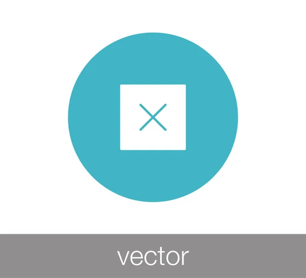 Cerrar icono web — Archivo Imágenes Vectoriales