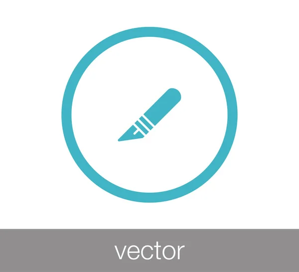 Cirurgia lancet ico — Vetor de Stock