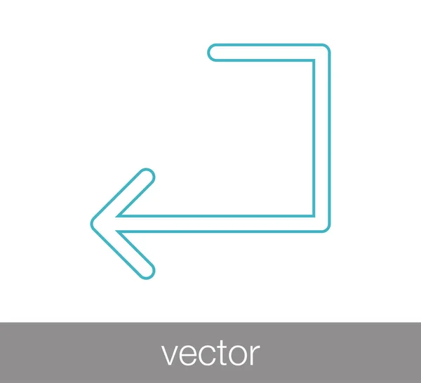 Icône de touche clavier . — Image vectorielle