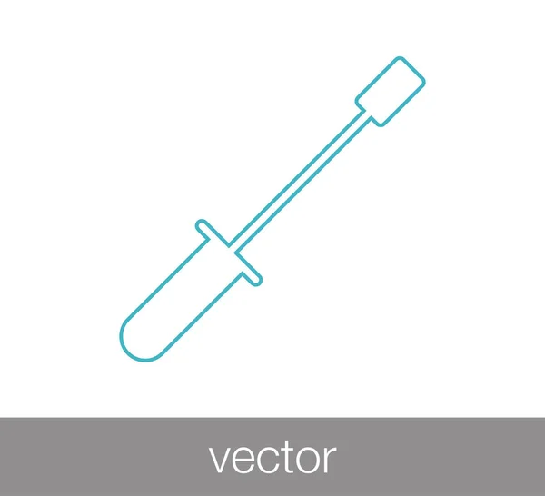 Destornillador icono web . — Vector de stock