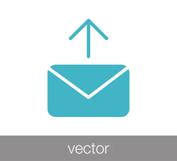 E-Mail-Symbol senden. — Stockvektor