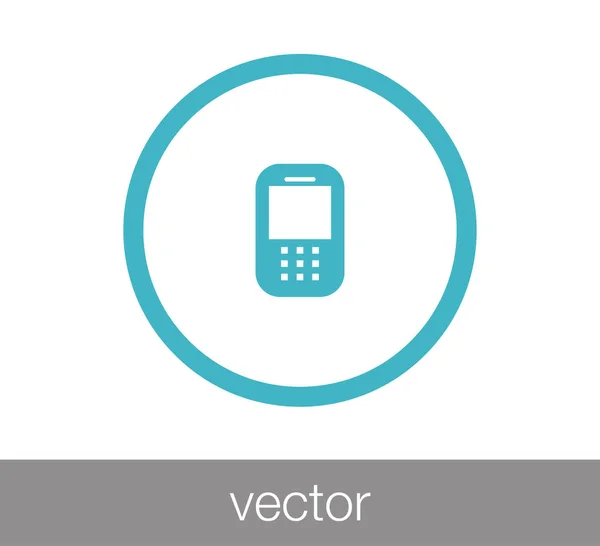 Teléfono icono web — Vector de stock