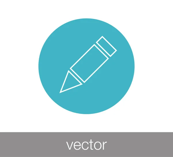 Illustration mit Bleistift-Symbol — Stockvektor