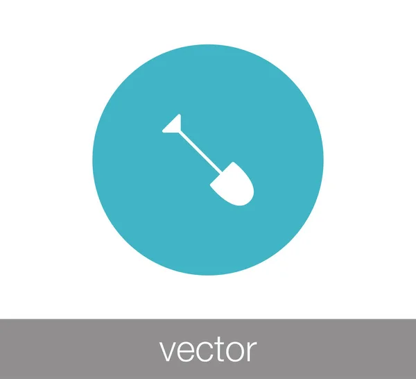 Lopata na ploché ikony — Stockový vektor