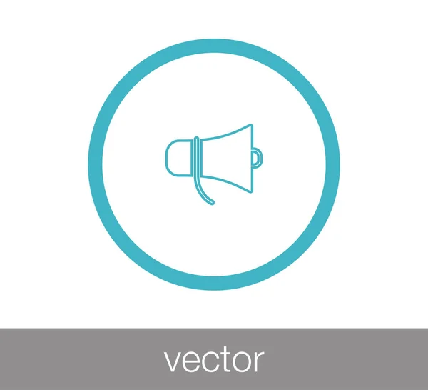 Icono web del altavoz . — Vector de stock