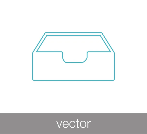 Boîte aux lettres icône — Image vectorielle