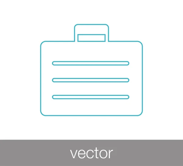 Briefcase web icon. — Stock Vector