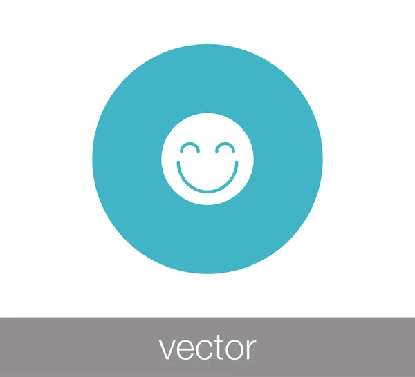 Sonrisa icono de la cara — Vector de stock