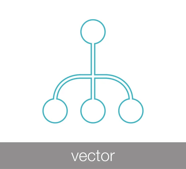 Icône de réseau local . — Image vectorielle