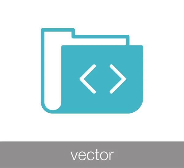 Ordner Flat Icon — Stockvektor