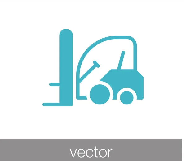 Icono de signo de carretilla elevadora — Vector de stock