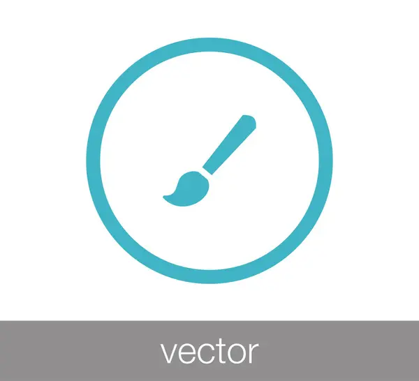 Cepillo signo icono — Vector de stock