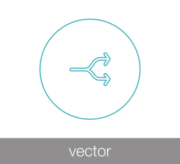 Icono de símbolo de flecha. — Archivo Imágenes Vectoriales