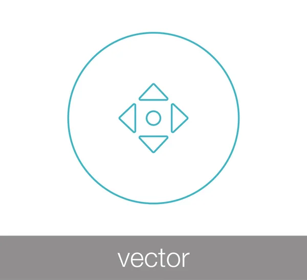 Web-Symbol verschieben — Stockvektor