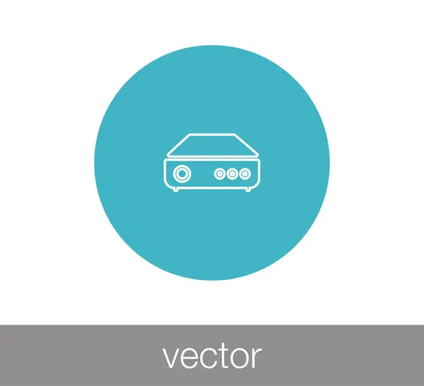 Значок беспроводного маршрутизатора — стоковый вектор