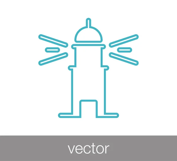 Icono de casa luz — Vector de stock