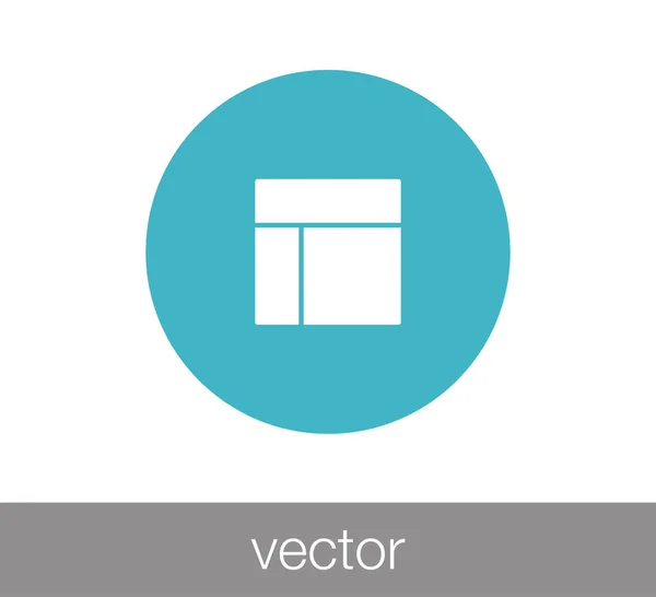 Icono de diseño de diapositivas — Vector de stock