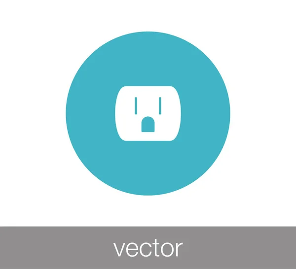 Socket Web-Ikone — Stockvektor