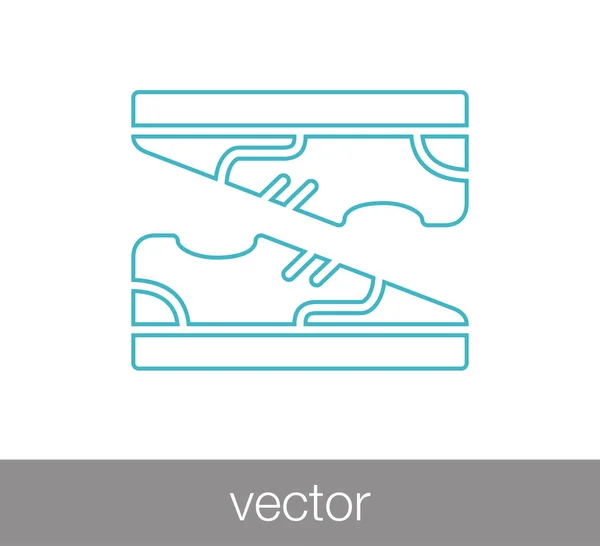 Ícone par de sapatos — Vetor de Stock