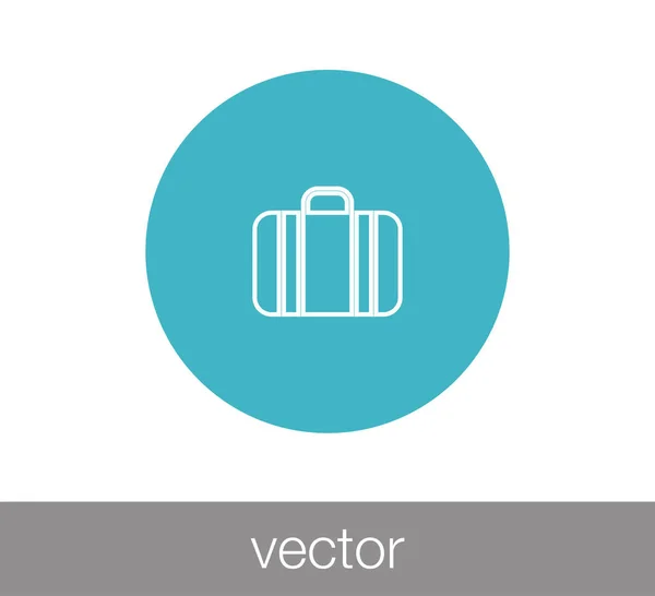Luggage flat icon. — Stock Vector