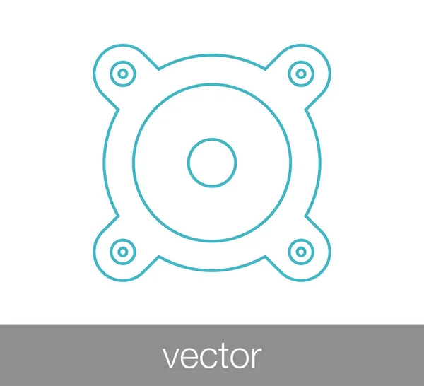 Ícone plano mais alto — Vetor de Stock