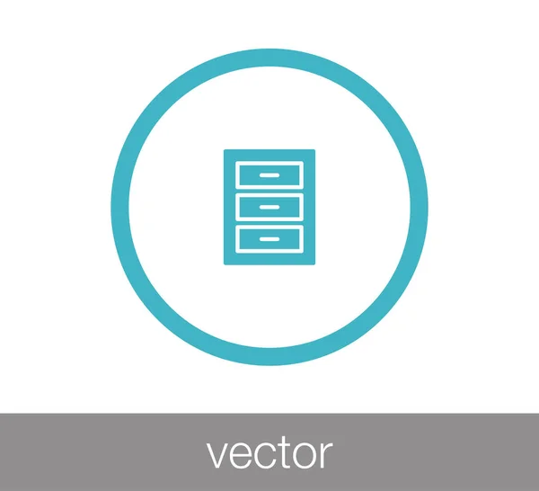 Arquivo ícone de sinal — Vetor de Stock