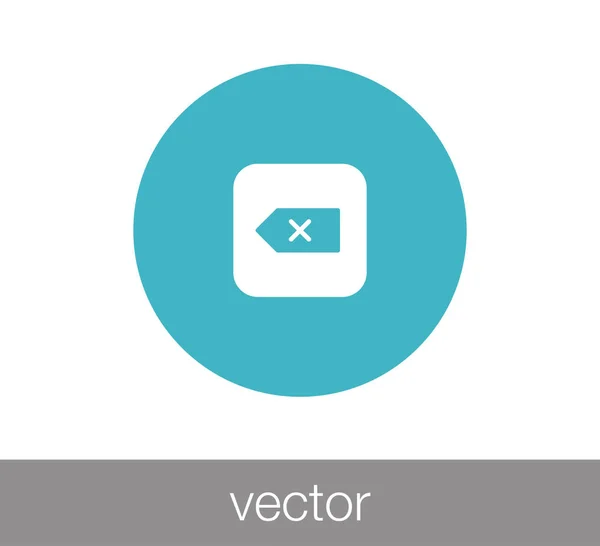 Icono del botón del teclado . — Vector de stock