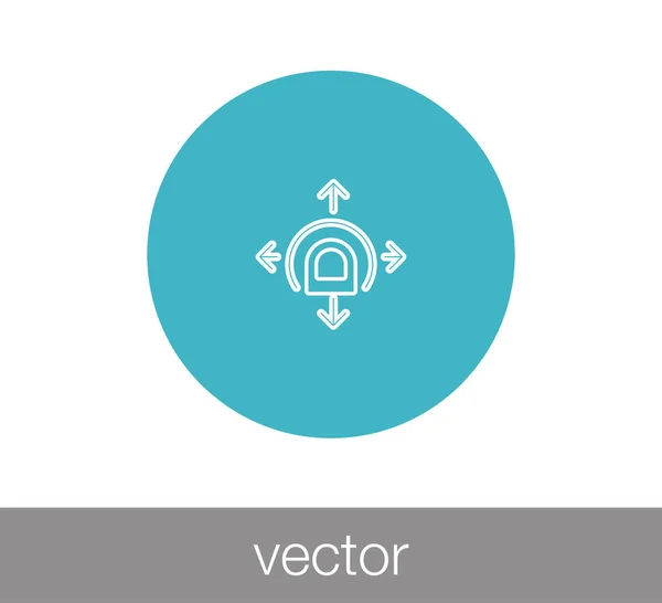 Toca el icono del gesto — Vector de stock