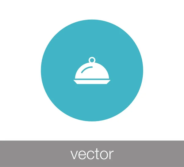 Icono de la comida restaurante — Vector de stock