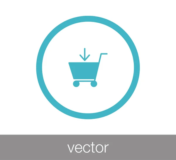 Icono del carrito de compras — Vector de stock