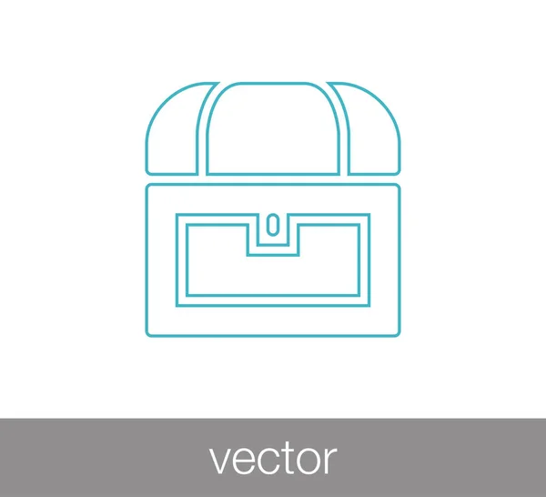 Treasure flat icon — Stock Vector