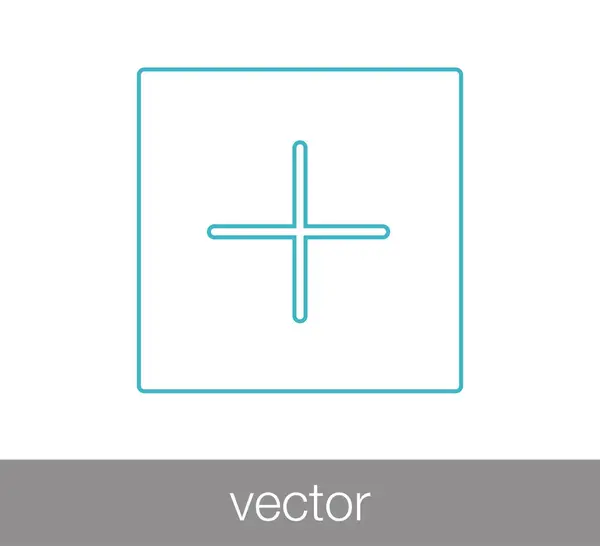 Plus Web-Symbol — Stockvektor