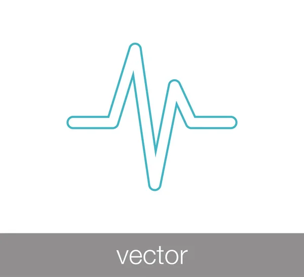 Szívverés-web ikon. — Stock Vector