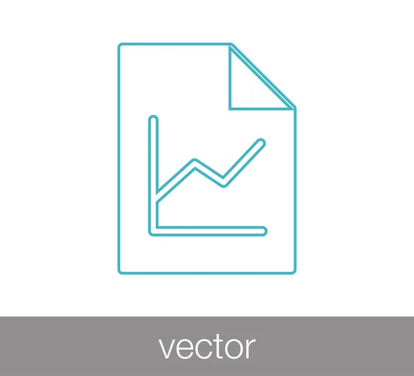 Плоский значок файла — стоковый вектор
