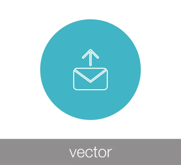 Enviar icono de correo electrónico . — Vector de stock