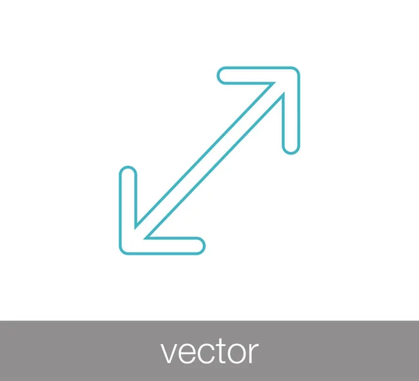 Simbolo freccia icona. — Vettoriale Stock