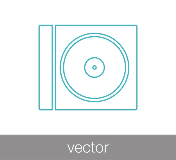 Icono de disco compacto — Vector de stock