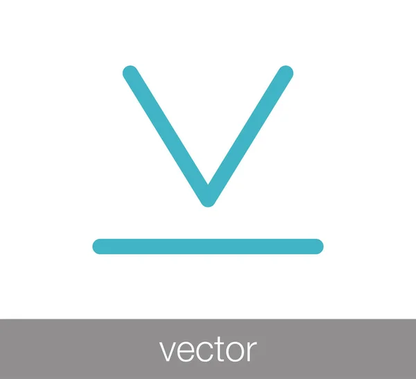Icono de símbolo de descarga — Vector de stock