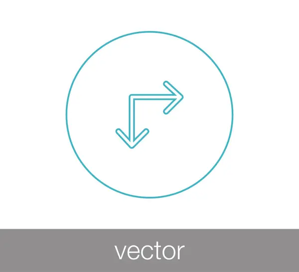 Icono de símbolo de flecha. — Archivo Imágenes Vectoriales