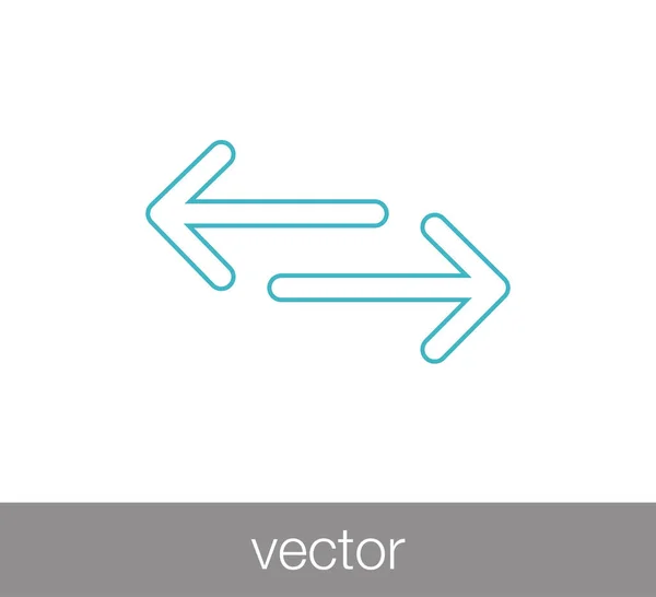 Överföra pilar ikonen — Stock vektor