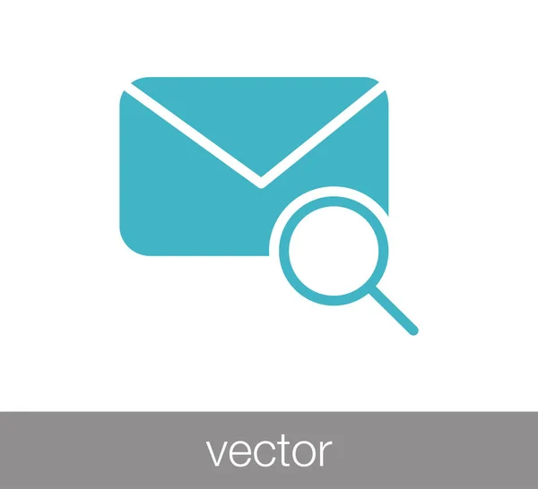 Búsqueda de icono de correo electrónico . — Vector de stock