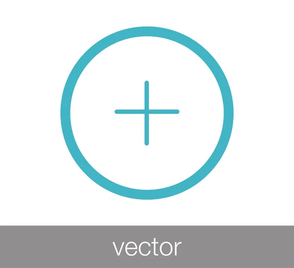 Plus Web-Symbol — Stockvektor