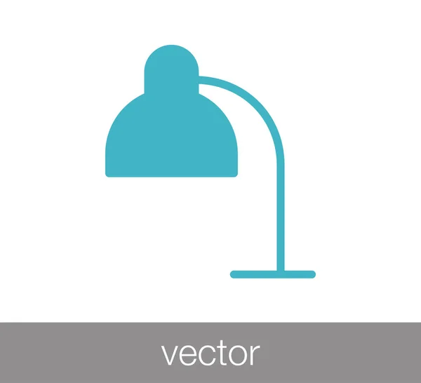 Icono de lámpara de escritorio. — Vector de stock