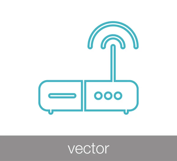 Routeur sans fil icône — Image vectorielle