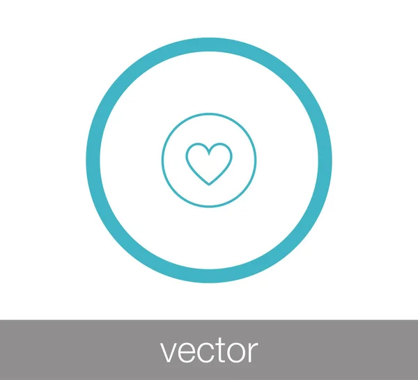 Heart web icon — Stock Vector