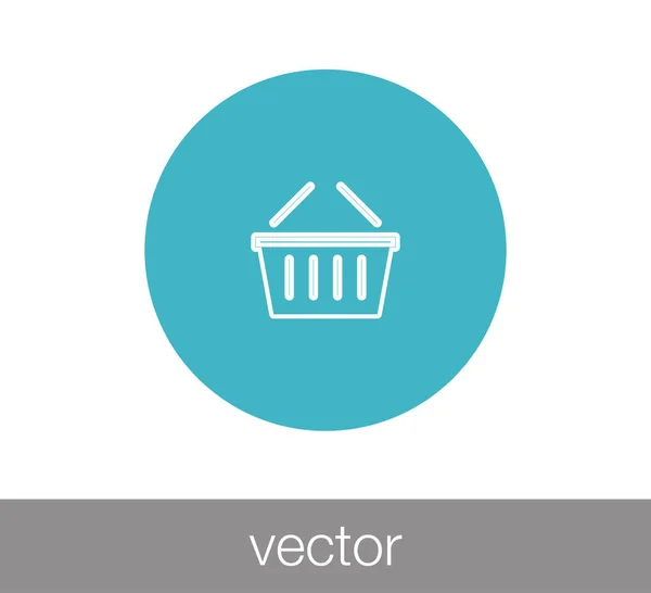 Ícone da cesta de compras — Vetor de Stock