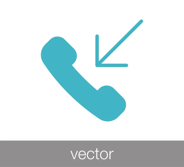 Ícone web telefone — Vetor de Stock